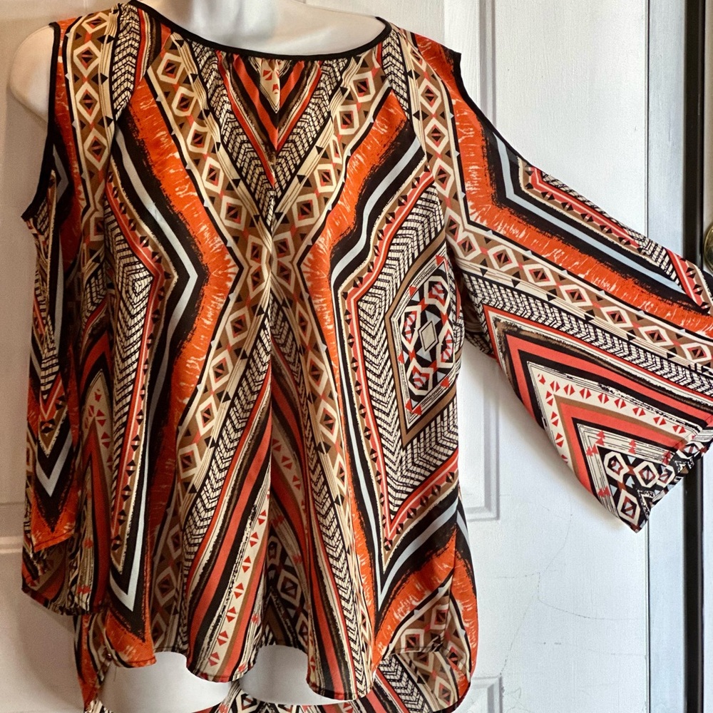 Black Rainn Multicolor Blouse (Size XL)